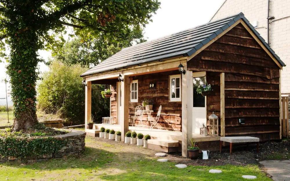 The cabin under the old tree